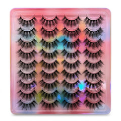 Shein Eyelashes 20 Pairs Natural Looking Curled Faux Mink Strip