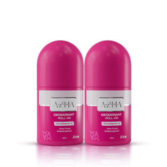 Azha Roll On Whitening Deodorant Deep Purple 1+1 60 ml