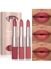 Shein Long Lasting Lip Gloss 3Pcs Double Waterproof