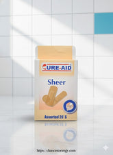 Cure aid sheer 20-Pcs 4 packs