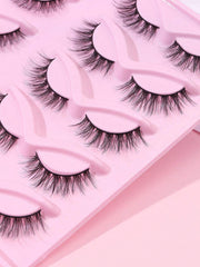 Shein 10 Pairs Of Mixed Cat Eye Eyelashes