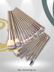 SheIn Maange Professional Makeup Brush Set 20 Pieces - Beige