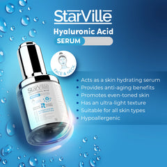 Starville Hyaluronic Acid Serum With Vitamin E And B 30 ml