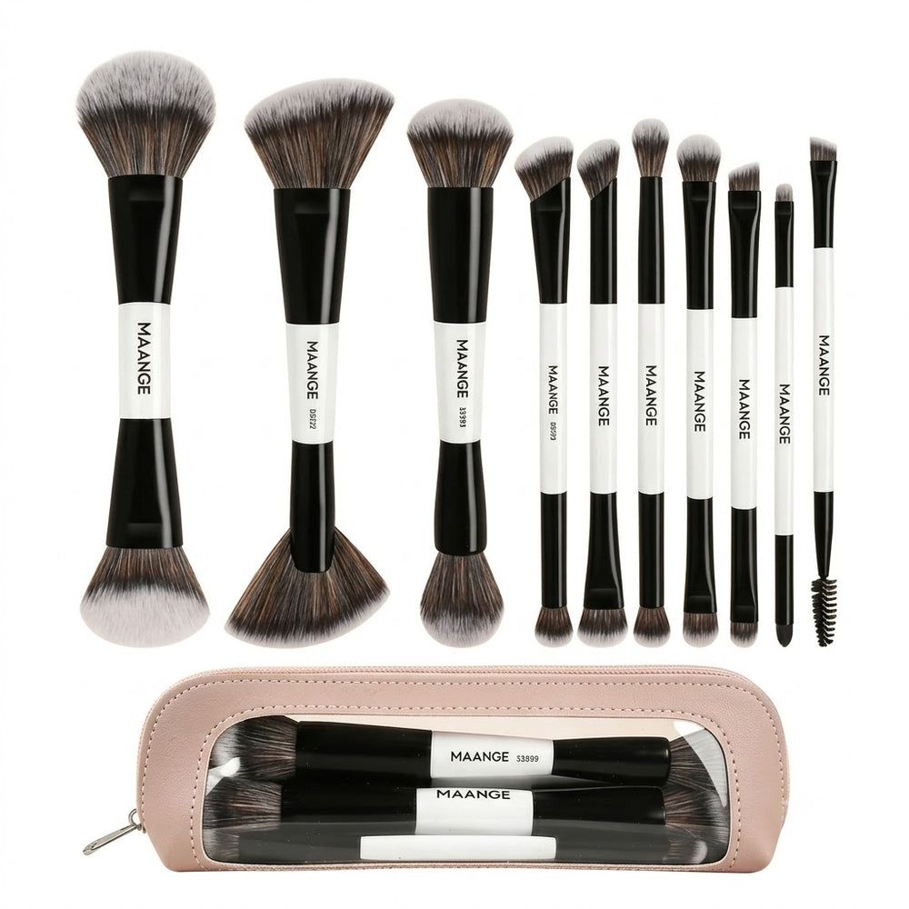 Maange 11Pcs Makeup Brush With Bag