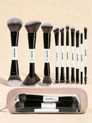 Maange 11Pcs Makeup Brush With Bag