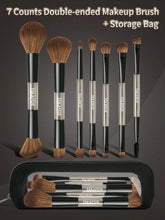 Maange 7Pcs Makeup Brush Black With Bag