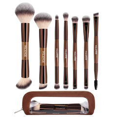 Maange 7 Counts Double Ended Makeup Brush With Bag