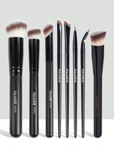 Maange 8Pcs Makeup Brush Black