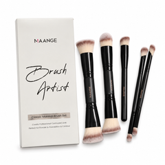 Maange Classic Makeup Brush Set Blasck 5Pcs