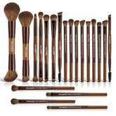 Maange Makeup Brush Brown 20Pcs