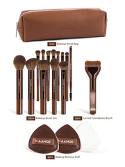 Shein Maange Makeup Brush Set 14 Pcs + Makeup Bag+ 2 sponge