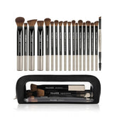Maange Makeup Brush Set 18 Pcs With Bag Black