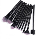 Maange Professional Makeup Brush Set 12 Pieces - Black