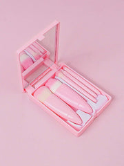 Makeup Brush 5 Set With Mirror from shein