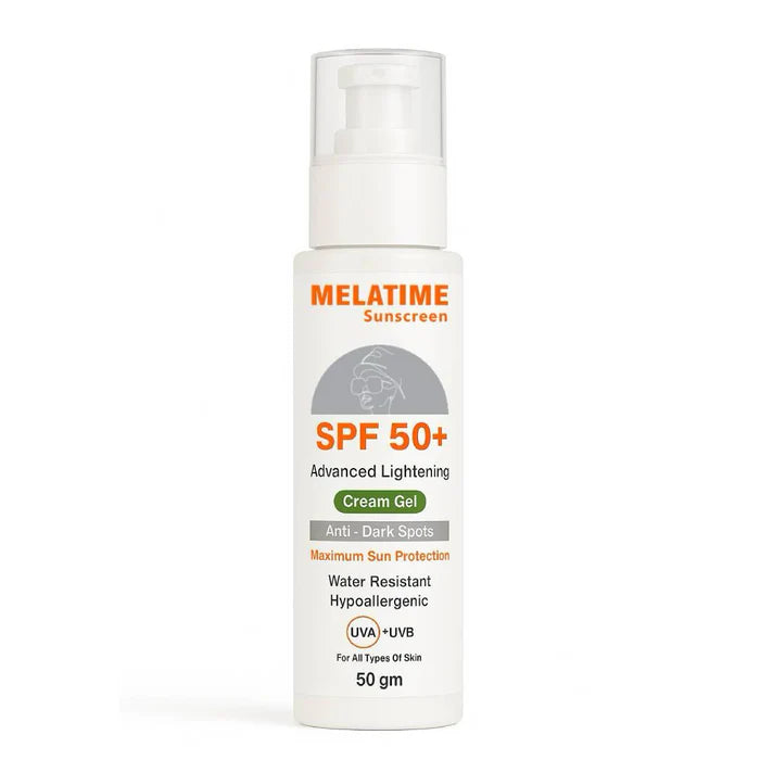 Melatime sunscreen SPF 50+ Advanced Lightening