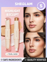 SHEGLAM Color and Sculpt Stick 2 In 1 Contour Dual Head Highlighter