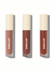 SHEGLAM Matte Allure Mini Liquid Lipstick Set-Nude Beach 3 Pcs