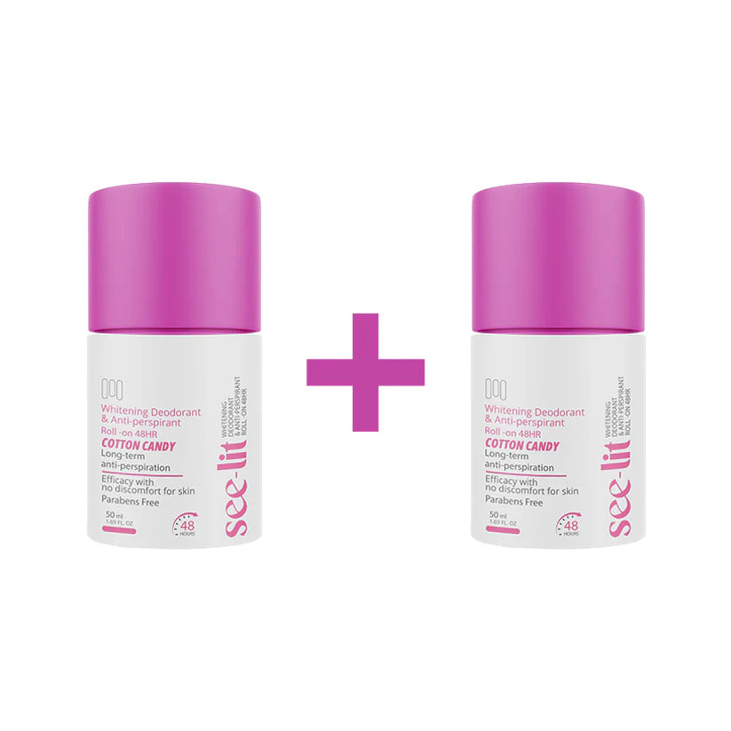 See Lit Whitening Deodorant Roll On Cotton Candy 50ml 1+1