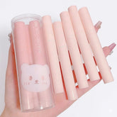 SheIn Magic Casa Bear Print Lip Gloss Liquid Lipstick Set 6