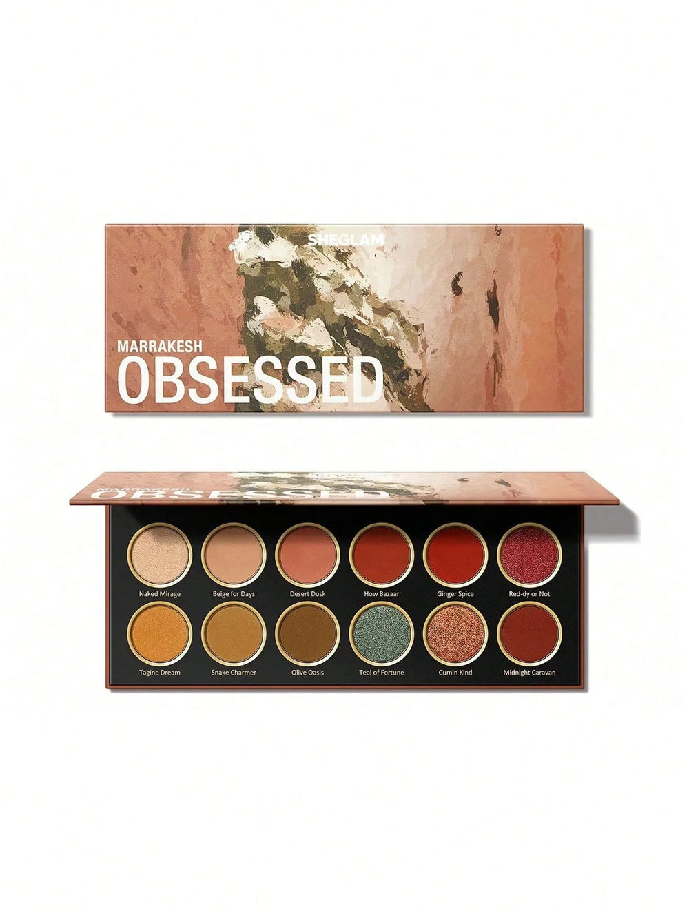 Sheglam Marrakesh Obsessed Palette Eyeshadow 12-Clolor Shimmer