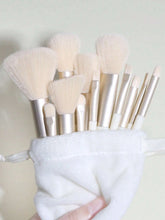 Shein 13 piece yellow makeup brush set with bag