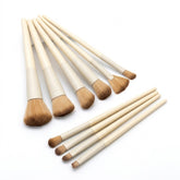 Shein 10pcs Makeup Brush Set In Beige