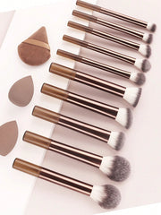 Shein 12Pcs Makeup Brush and 3pcs Sponge