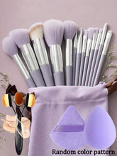 Shein 13 pcs makeup brush set + brush + 2 sponges