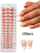 Shein 150pcs Medium Pink Ombre Minimalist Style Fake Nails