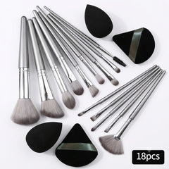 Shein 18Pcs luxury makeup brush set