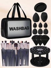 Shein 20pcs Makeup Brush Set and 1pc Storage Stand+6PCS Makeup Puff+5PCS Makeup Sponge with bag