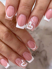 Shein 24pcs Square Shape False Nails
