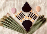 Shein 27 pcs Green Makeup Brushes Set