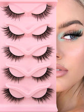 Shein 5 Pairs Lashes Cat Eye Look Eyelashes Volumized