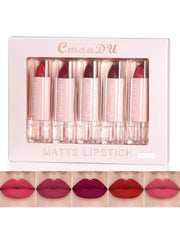 Shein Cmaa Du Matte Lipstick 5 Pcs set