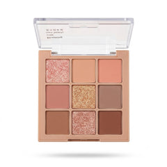 Shein Matte Shimmer Eyeshadow Palette 9-Color Glitter Matte 901-2
