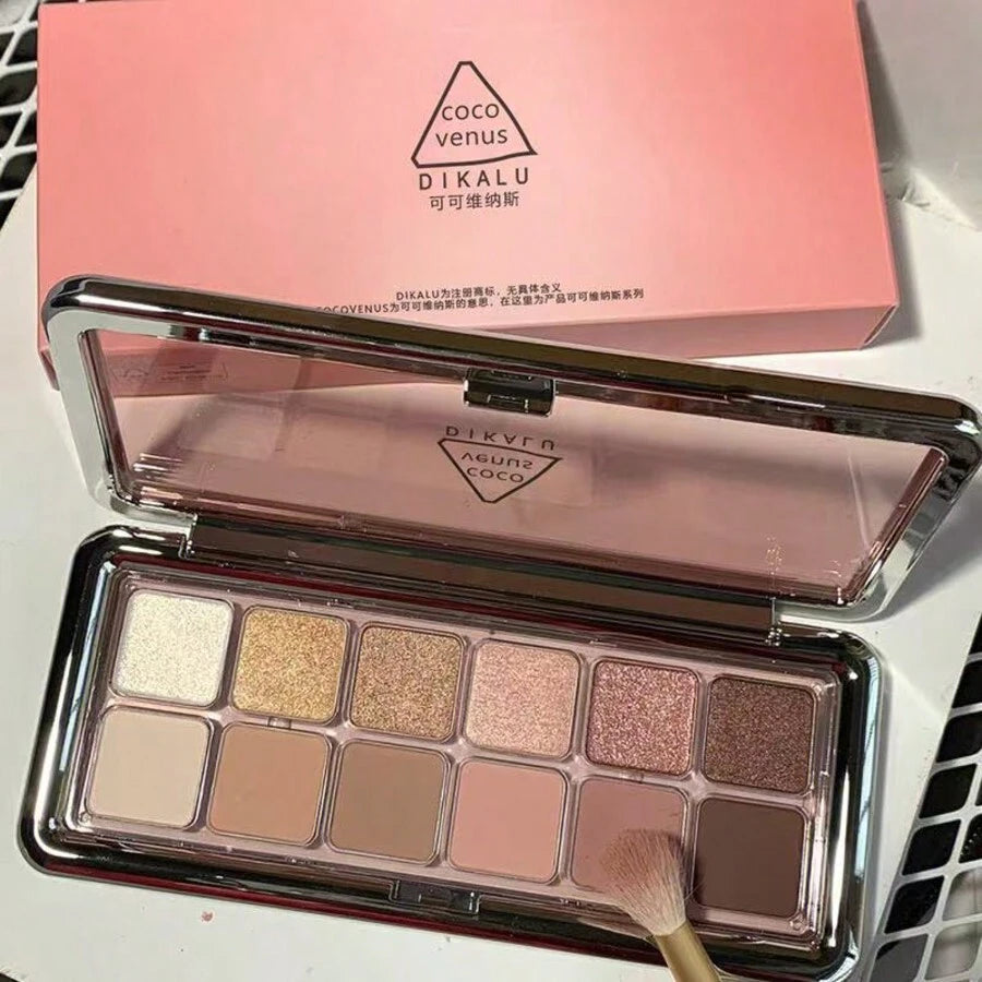Shein Palette Eyeshadow 12 Color Natural Nude Matte Shimmer