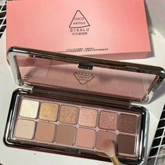 Shein Palette Eyeshadow 12 Color Natural Nude Matte Shimmer