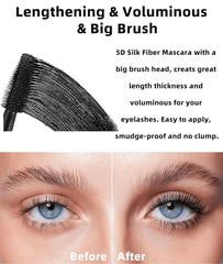 Rose Berry 5D Effect Volume and Curl Mascara False Lash Effect 12ml