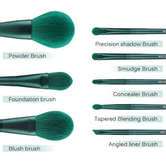 fix set brush 8 Pcs green with bag