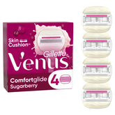 Venus Comfortglide Sugar Berry Blade 4pcs