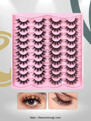 Shein 20 pairs of natural false eyelashes H0094