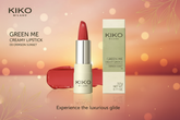 KIKO Milano Green Me Creamy Lipstick 03 Crimson Sunset Marketing Image