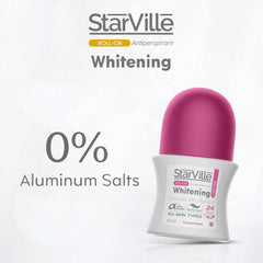 Starville Roll On Antiperspirant Whitening Light Pink 60 ml