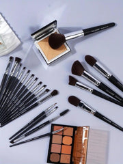SheIn Mang Luxury Professional Makeup Brush Set 21 Pieces - Black