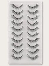 shein 10pairs 3d Fluffy Soft Cross Style Eyelashes