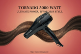 Tornado 5000W Hair Dryer Marketing Banner