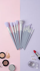 Shein 13piece dark purple makeup brush set