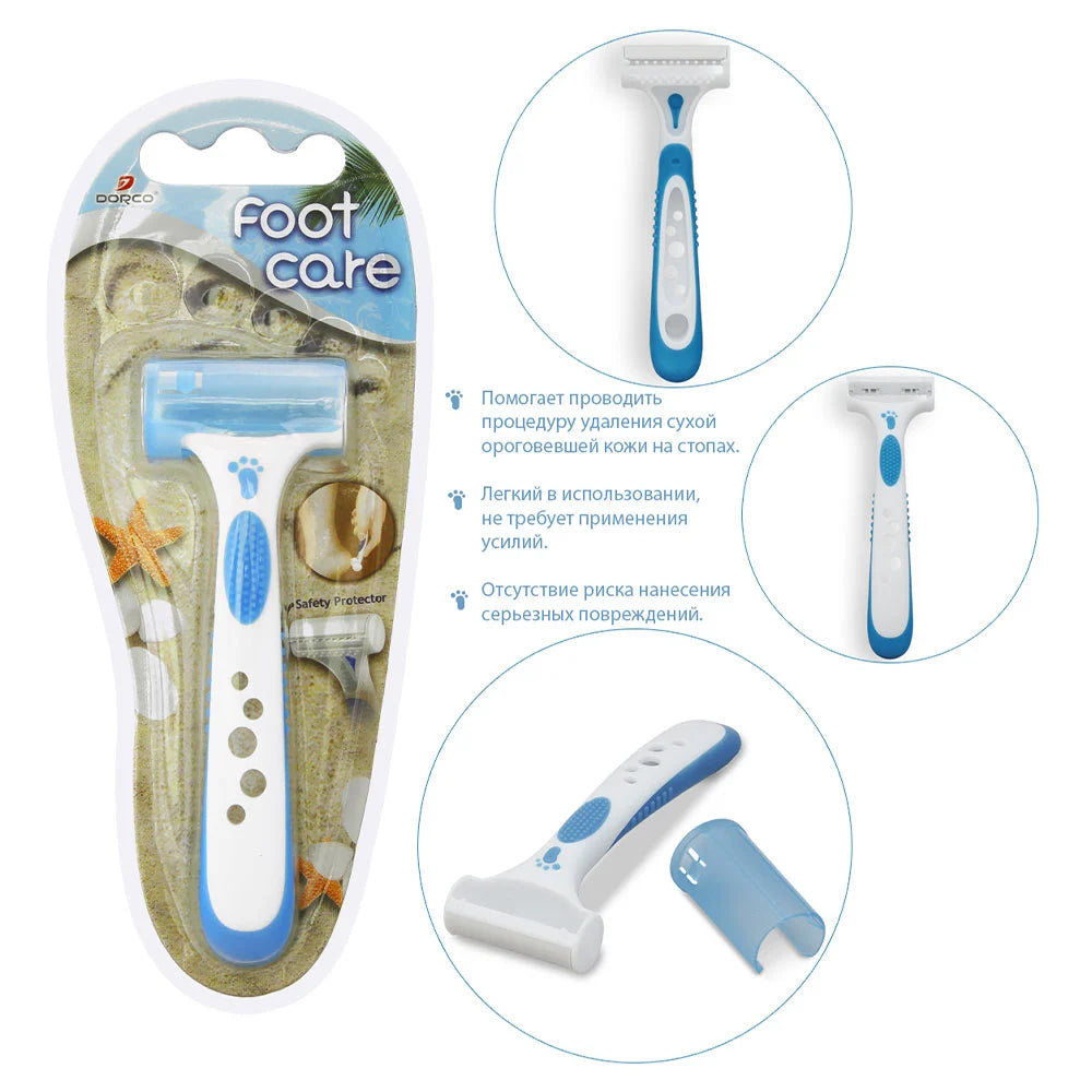 Dorco Travel Size 6Blades System Razor with Tinkel Dermaplaning Everglow
