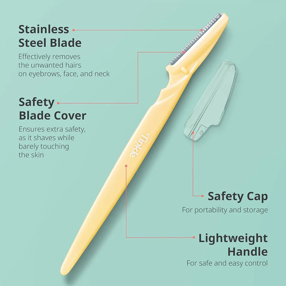 Dorco Travel Size 6Blades System Razor with Tinkel Dermaplaning Everglow